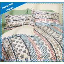 Vintage Floral Patchwork Poliéster Duvet Cover Set